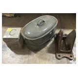 Enamel Coated Steel Basket, Granite "C" Stone,