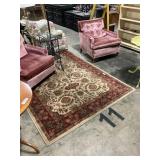 Oriental Type Area Rug 64 x 95 Inches.