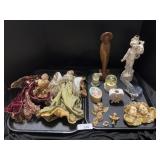 Lefton Bisque Porcelain Vanity Heart, Angel