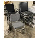 10 Office Waiting Room Chairs, and Wheels.