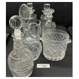 Glass & Crystal Decanters & Ice Buckets.