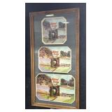 Framed Natural Bridge VA Souvenir Cards.