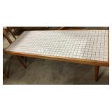 Wooden Tiled Top Coffee Table.