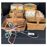 (7) Hand Woven Longaberger Baskets.