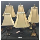 Set of 6 Table Lamps.