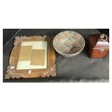 Japanese Bowl, Frame, Small Storage Box.