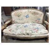 French Style Upholstered Love Seat.