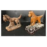 Vintage English Setter Statues.