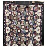 Pair of Nice Handmade Quilts, Embroidery.