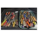 Screwdrivers, Pliers, Scrapers.
