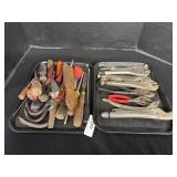 Pliers, Screwdrivers, Crowbars.;