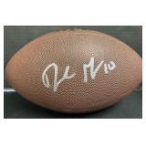 Autographed Drake Maye Wilson Football.