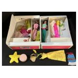 Barbie Fashion Doll Trunk, Barbies, & Accessories.