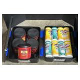Clorox Disinfectant Wipes & Folgers Coffee.