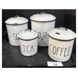 Lot Of Tin Kitchen Containers.
