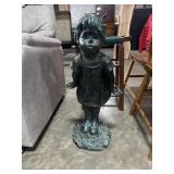 Resin Little Girl Garden Statue.