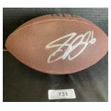 Signed Saquon Barkley Wilson Football.