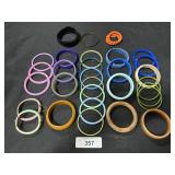 Costume Jewelry, Wooden & Plastic Bangles