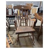 Solid Maple Rocking Chair.