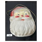 Vintage Christmas Light Up Santa Head.