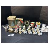 Vintage Angel Figures & Christmas Candle Holders