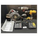 Porter Cable & Dewalt Drills & Circular Saw.