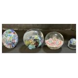 Josh Simpson & Millefiori Glass Paperweights.