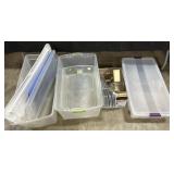 GE Food Processor, Storage Totes, Sun Shade.