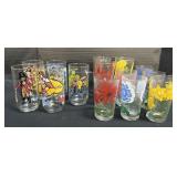 McDonaldï¿½s Character Glasses, Floral Tumblers.