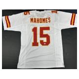 Autographed Patrick Mahomes Jersey.