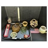 Ceramic Ring Holder & Mug, Watch, Candlestick.