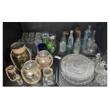 Large Lot Of Glasses & Bottles.
