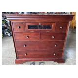 Dark Cherry Chest Of Drawers.