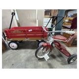 Radio Flyer Wagon, Vtg Sears Tricycle.