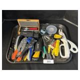 Pliers, Box Cutters, Single Edge Blades.;