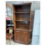 Solid Rustic Pine Bookshelf.
