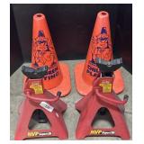 Auto Repair Stands & Traffic Cones.