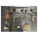 Various Vintage Hand Drills & Gears.