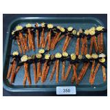 Vintage Halloween Pipe Cleaner Ornaments.