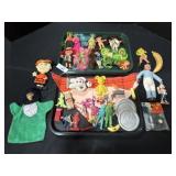 Vintage Toys, Bendable Dolls, Hand Puppets,