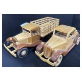 Vintage Wooden Vehicles.