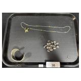 Sterling Silver Grape Pin, Costume Jewelry.