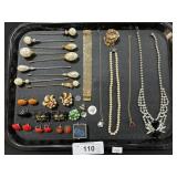 Costume Jewelry, Hat Pins, Necklaces, Bracelet.
