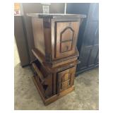 Knotty Pine Tavern Style End Tables.