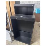 (2) Black IKEA Style Bookshelves.