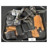Various Gun & Ammo Holsters.
