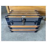 Antique FlatTop Steamer Style Trunk.