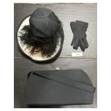 Arlington Ladies Hat, Fashion Gloves & Purse.