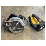 B&D Circular Saw & Hard Case Flashlight.