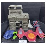 Vintage Army Base, Trucks, Boats, Ships.